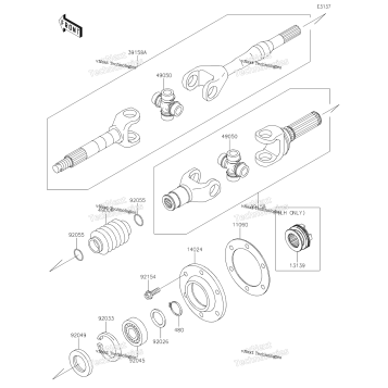 DRIVE SHAFT-REAR