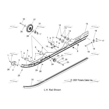SUSPENSION, RAIL MOUNTING