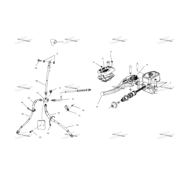 CONTROLS MASTER CYLINDER/BRAKE LINE A02CL50AA/DA