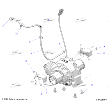 DRIVE TRAIN, FRONT GEARCASE MOUNTING