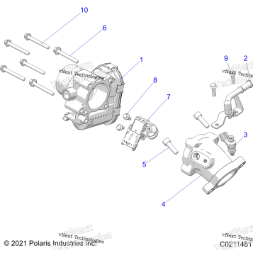 ENGINE, THROTTLE BODY & FUEL RAIL