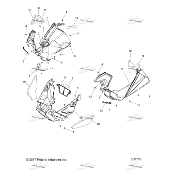 BODY, FENDERS AND NOSEPAN ASM
