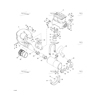 ENGINE SUPPORT AND MUFFLER