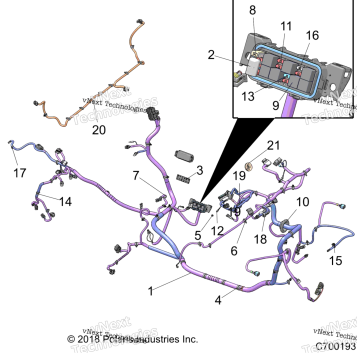 ELECTRICAL, WIRE HARNESS R19RGK99AK/KBK