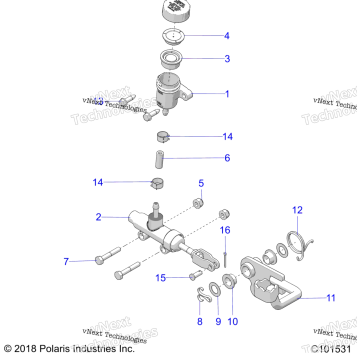 BRAKES, BRAKE PEDAL & MASTER CYLINDER A19SDE57F1/SDA57F1