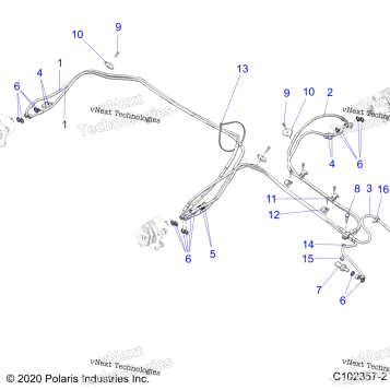 BRAKES, BRAKE LINES, REAR