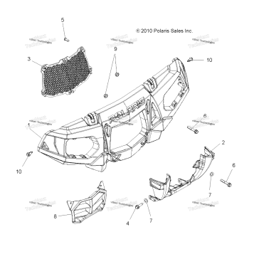 BODY, FRONT BUMPER & MOUNTING