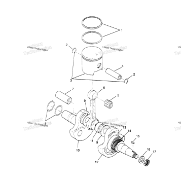 CRANKSHAFT & PISTON TRAIL BOSS