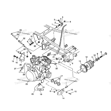 ENGINE MOUNTING 2X4 350L