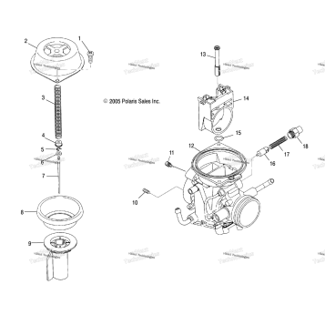 ENGINE, CARBURETOR, UPPER