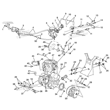 ENGINE MOUNTING XPLORER 500