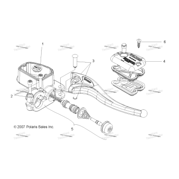 BRAKES, RIGHT HAND MASTER CYLINDER