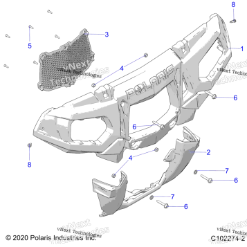 BODY, FRONT BUMPER & MOUNTING