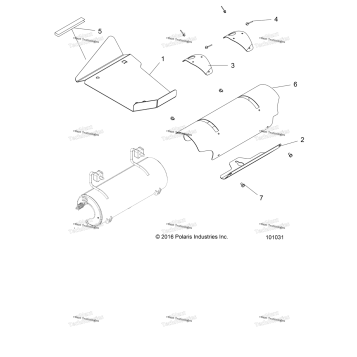 ENGINE, EXHAUST SYSTEM, SHIELDS