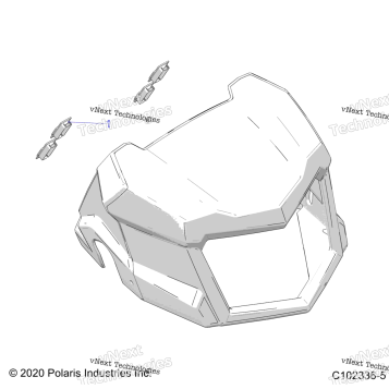 BODY, HEADLIGHT POD, PLUGS