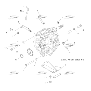 DRIVE TRAIN, MAIN GEARCASE MOUNTING