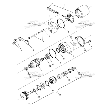STARTING MOTOR 6X6 400L, U.S. , SWEDISH S958740 & NORWEGIAN N95874