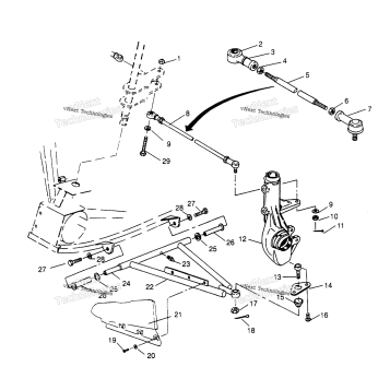 AARM/STRUT MOUNTING SPORTSMAN 4X4