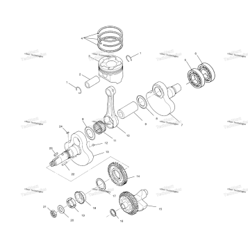 CRANKSHAFT AND PISTON