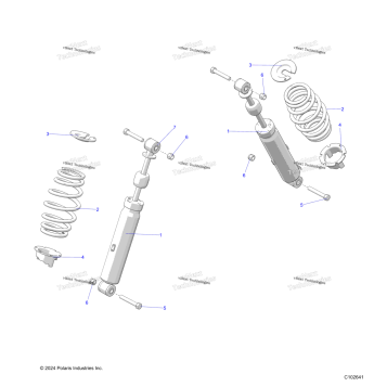 SUSPENSION, FRONT SHOCK