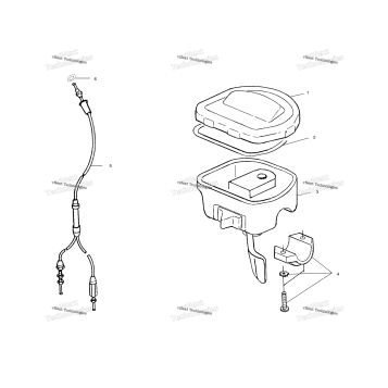 CONTROLS THROTTLE ASM./CABLE