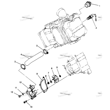 WATER PUMP SPORTSMAN 500