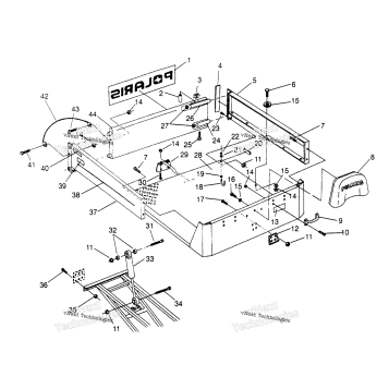 REAR BED MOUNTING 6X6 400L