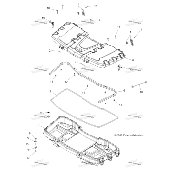 BODY, FRONT CARGO BOX (49ATVBOX10SP550)