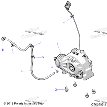 DRIVE TRAIN, FRONT GEARCASE MOUNTING