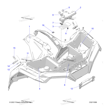 BODY, FRONT CAB