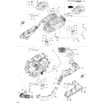 ENGINE AND AIR INTAKE SILENCER BVIC