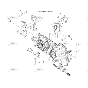 DRIVE TRAIN, MAIN GEARCASE MOUNTING