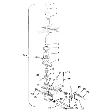 SHIFT LINKAGE ASSEMBLY SWEDISH 4X4 400L