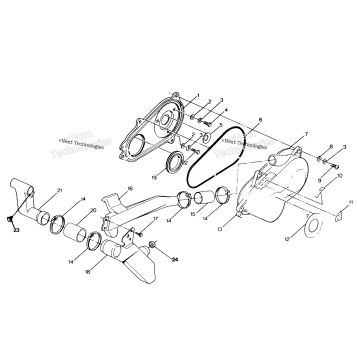 CLUTCH COVER ASSEMBLY 250 4X6