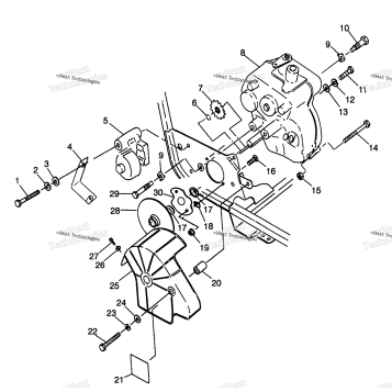 GEARCASE/BRAKE MOUNTING SPORT 400L
