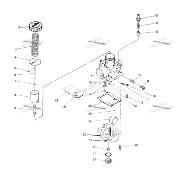 CARBURETOR ASSEMBLY 250 4X4