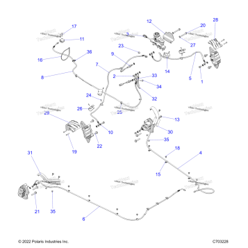 BRAKES, BRAKE LINES AND MASTER CYLINDER