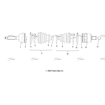 DRIVE SHAFT, FRONT /AW