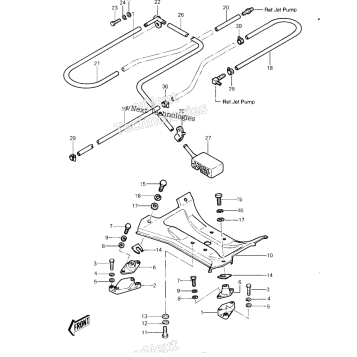 ENGINE MOUNT/COOLING & BILGE ('82-'83 J