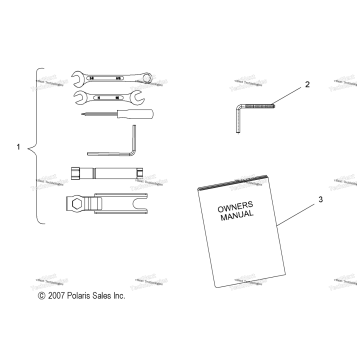 TOOLS, TOOL KIT & OWNERS MANUAL