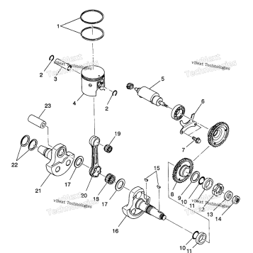 PISTON & CRANKSHAFT 4X4 350L