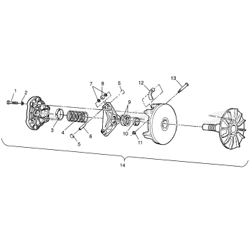 DRIVE CLUTCH XPLORER 300