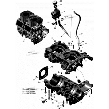 CRANKCASE - 598 RS