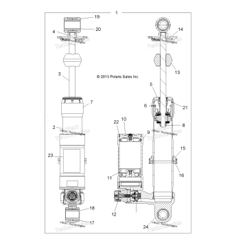 SUSPENSION, SHOCK, FRONT