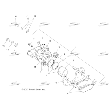 BRAKES, FRONT CALIPER