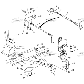 AARM/STRUT MOUNTING SPORTSMAN 400L