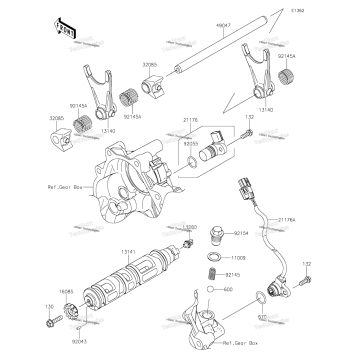 GEAR CHANGE DRUM/SHIFT FORK(S)