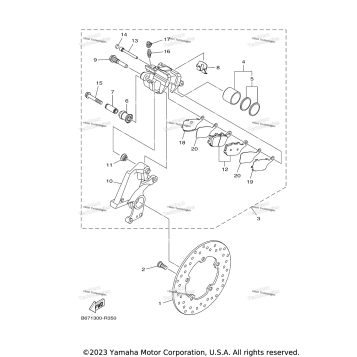 REAR BRAKE CALIPER