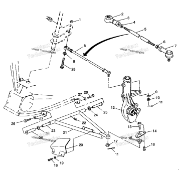 AARM/STRUT MOUNTING 6X6 350L
