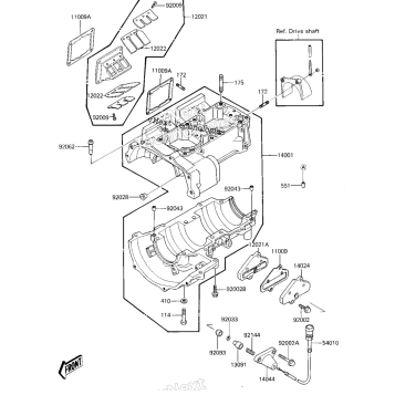 CRANKCASE/REED VALVE